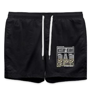 Créateur d’accessoires Daddy Cadeau - Short de bain - noir - Devant - AI Model Male 185 light (185cm)