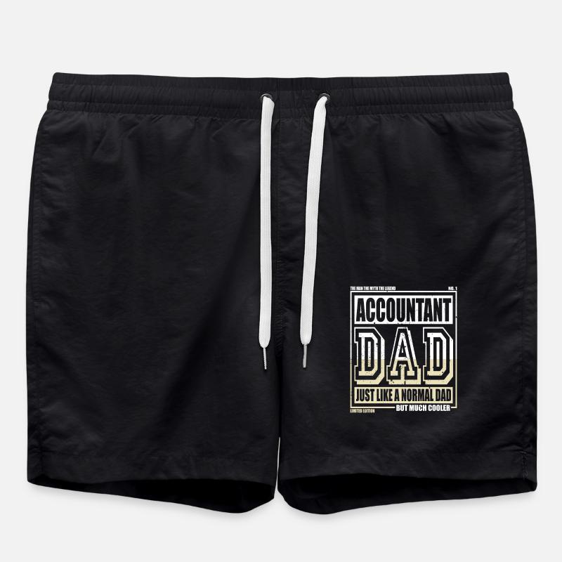 Comptable Papa Cadeau - Short de bain - noir