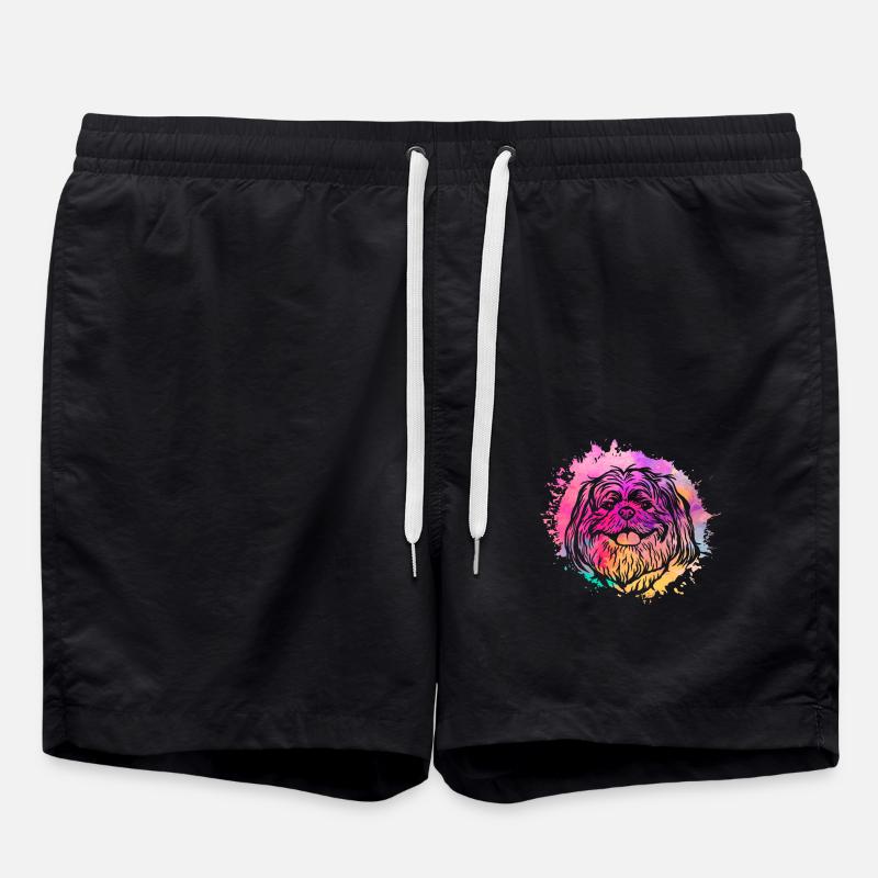 Shih Tzu - Swim Trunks - black