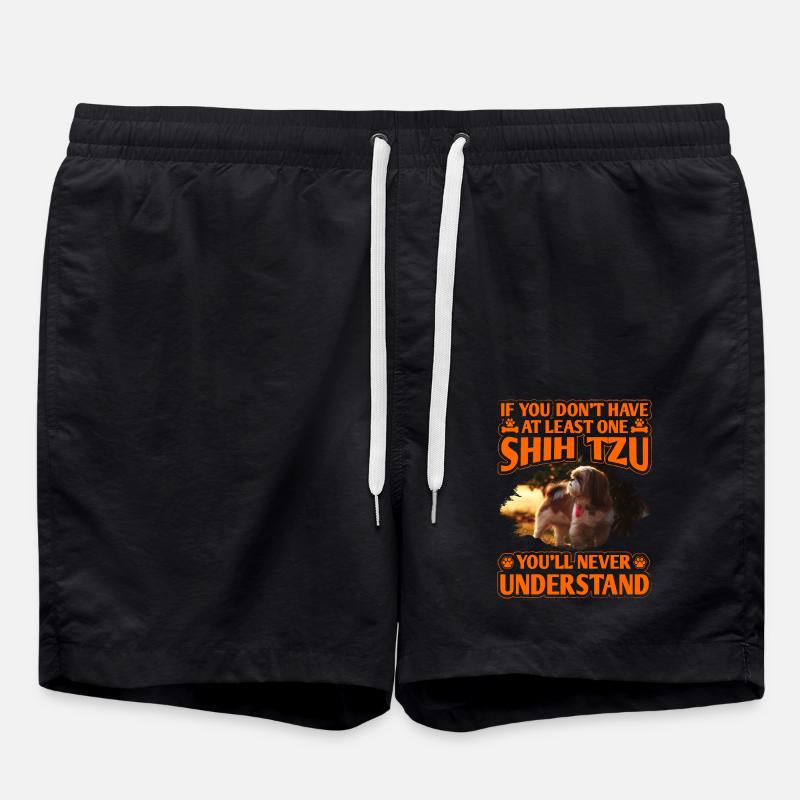 Shih Tzu - Badeshorts - Schwarz