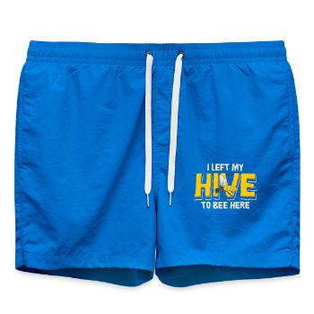 Bienen I Left My Hive To Bee Here Bees Honig Biene - Badeshorts - Cobalt blue - Vorne