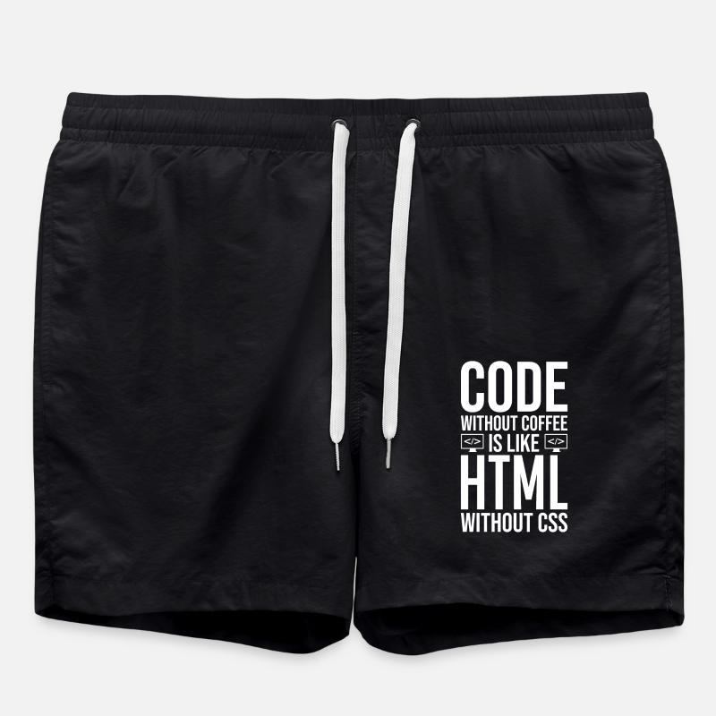 Coder Café Cadeau - Short de bain - noir