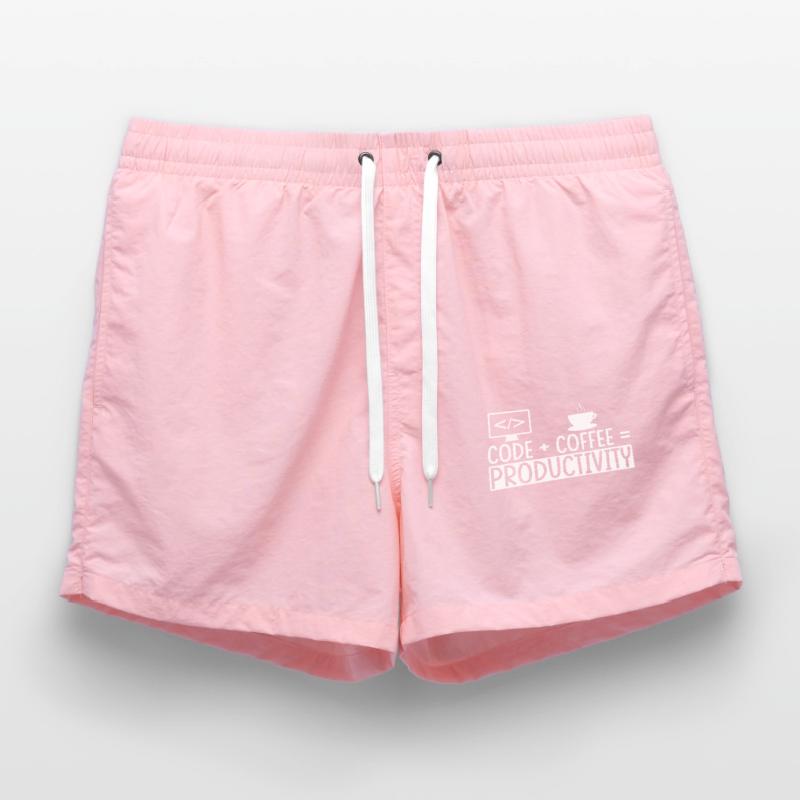 Coder Kaffee Geschenk Badeshorts