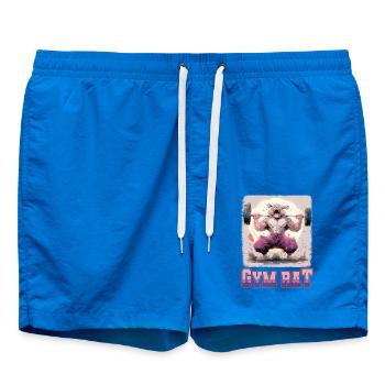 Gym Council Bodybuilding Weight Training Fun Fitness - Swim Trunks - cobalt blue - Front