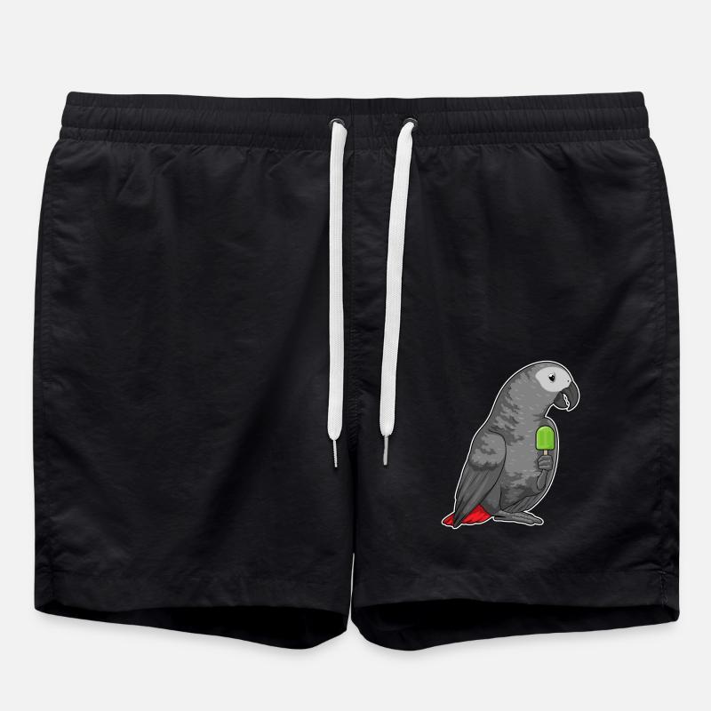 Parrot Popsicle - Swim Trunks - black