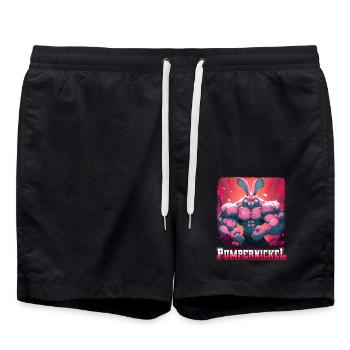 Pumpernickel Musculation Musculation Fitness Memes - Short de bain - noir - Devant - AI Model Male 185 light (185cm)