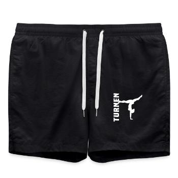 Turnen - Badeshorts - Schwarz - Vorne - AI Model Male 185 light (185cm)