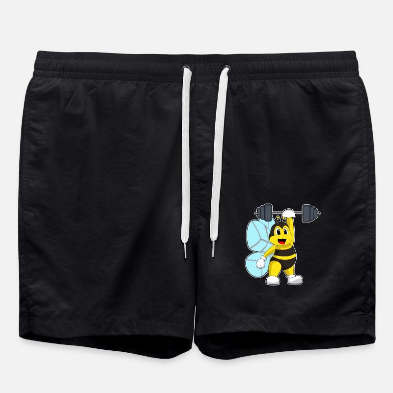 Abeille Musculation Barbell - Short de bain - noir