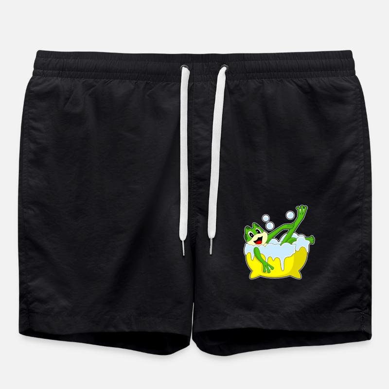 Frog Bathing Bathtub - Swim Trunks - black