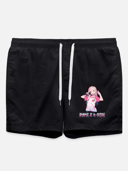 Anime et K-pop Musique pop coréenne Kpop - Short de bain - noir