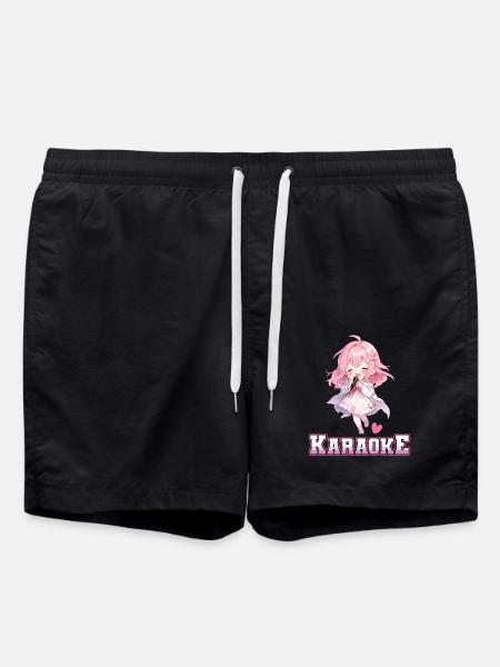 Filles Manga Anime Karaoké - Short de bain - noir