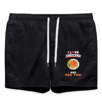 Pad Thai Thailand Thai Cuisine - Swim Trunks - black - Front - AI Model Male 185 light (185cm)