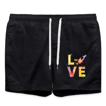 Orca liebe - Badeshorts - Schwarz - Vorne - AI Model Male 185 light (185cm)