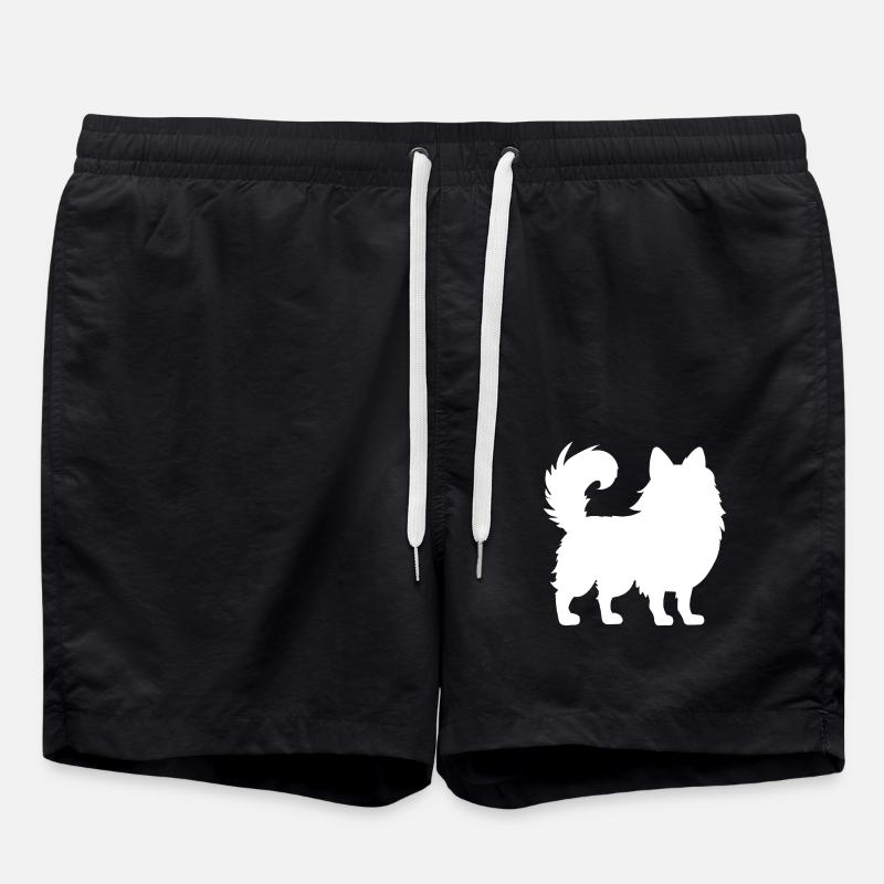 Pomeranian Zwergspitz - Swim Trunks - black
