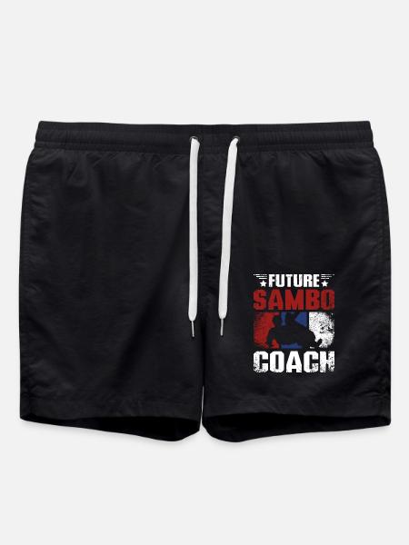 Future sambo trainer coach - Swim Trunks - black