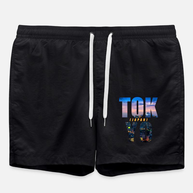Tokyo Japan Souvenir - Swim Trunks - black