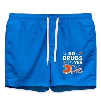 Dites non aux drogues Dites oui au ruban rouge de tarte - Short de bain - cobalt blue - Devant