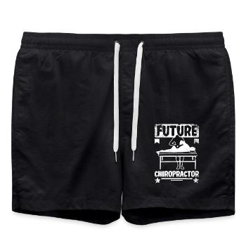 Future Chiropractor - Swim Trunks - black - Front - AI Model Male 185 light (185cm)