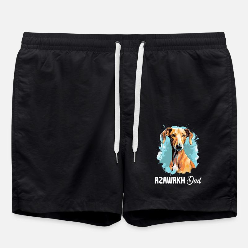 Chien Azawakh - Short de bain - noir