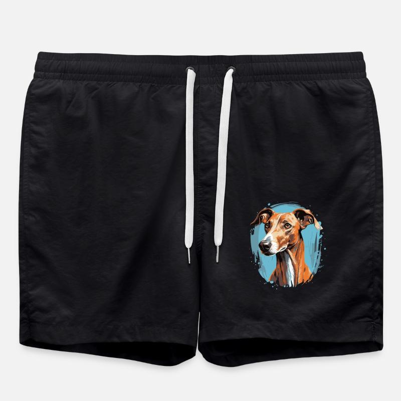 Chien Azawakh - Short de bain - noir