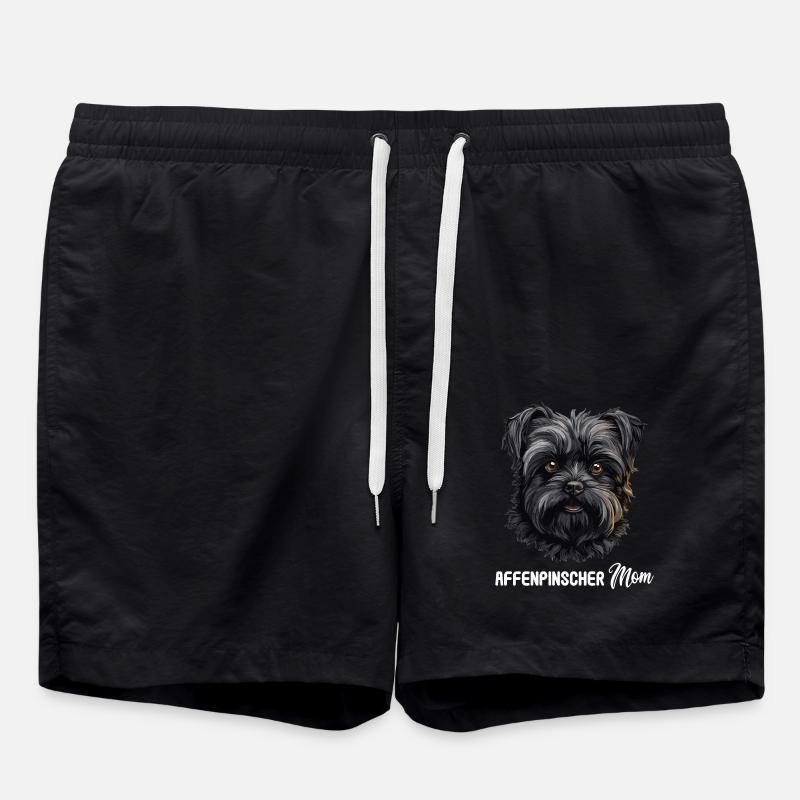 Chien Affenpinscher - Short de bain - noir