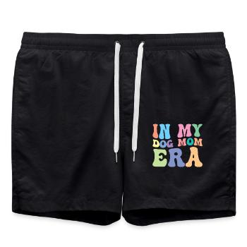 Dog Mom Retro Groovy In My Dog Mom Era - Short de bain - noir - Devant - AI Model Male 185 light (185cm)