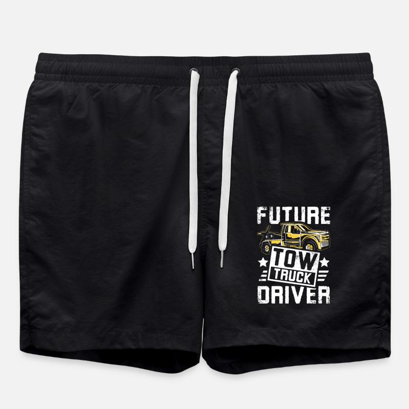 Future Tow truck driver - Swim Trunks - black
