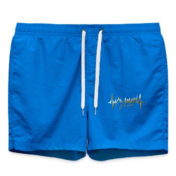 Prague Skyline Heartbeat République Tchèque Heart Love Praha - Short de bain - cobalt blue - Devant