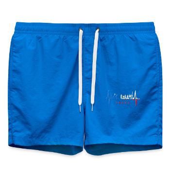 Prague Skyline Heartbeat République Tchèque Heart Love Praha - Short de bain - cobalt blue - Devant
