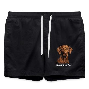 Magyar Vizsla - Swim Trunks - black - Front - AI Model Male 185 light (185cm)