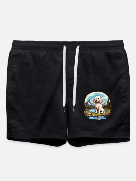 Poodle - Swim Trunks - black