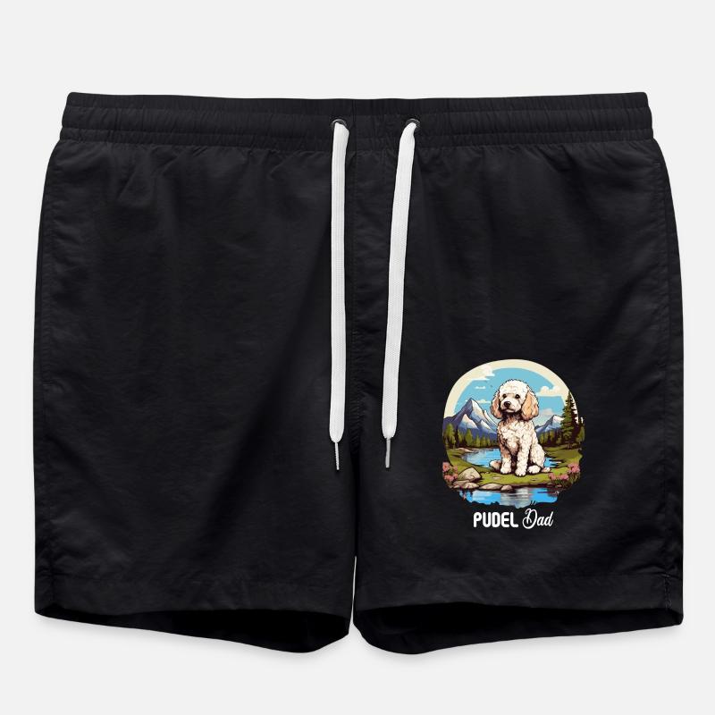 Poodle - Swim Trunks - black