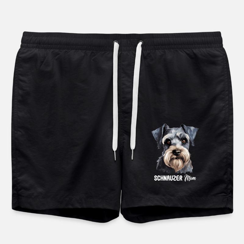 Schnauzer - Swim Trunks - black