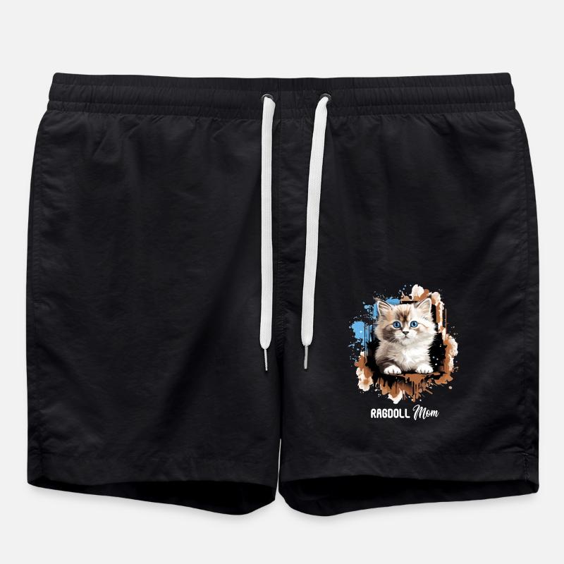Ragdoll - Badeshorts - Schwarz