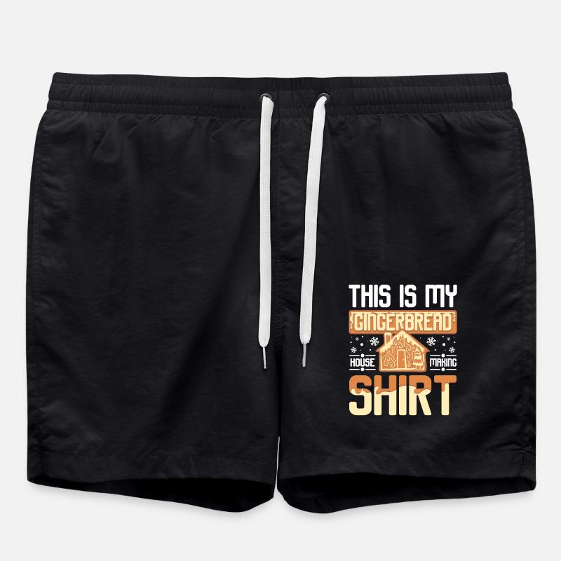 This is my gingabreadhouse making - Badeshorts - Schwarz