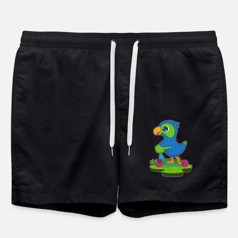 Parrot Roller - Swim Trunks - black