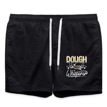 Baking bread, dough whisperer - Swim Trunks - black - Front - AI Model Male 185 light (185cm)