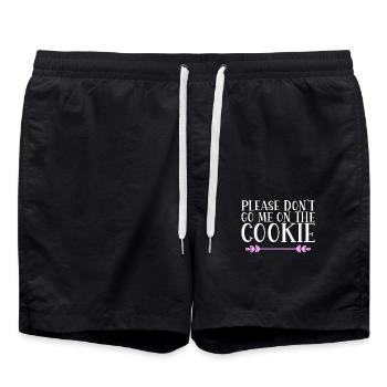 S’il vous plaît, ne me lancez pas sur le Cookie Denglisch - Short de bain - noir - Devant - AI Model Male 185 light (185cm)