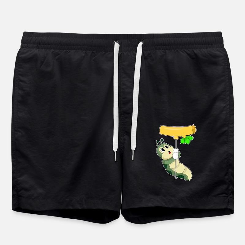 Caterpillar Tree Trunk Balloon - Swim Trunks - black