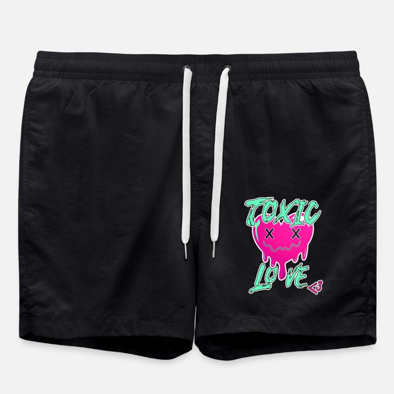 Amour toxique | RAVERSTORE.eu - Short de bain - noir