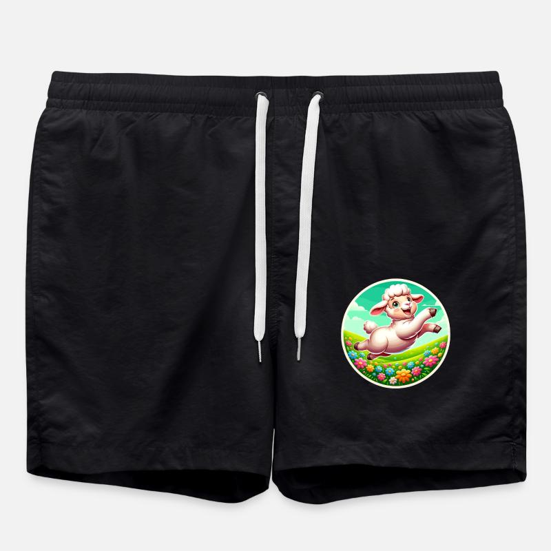 Prairie à moutons - Short de bain - noir