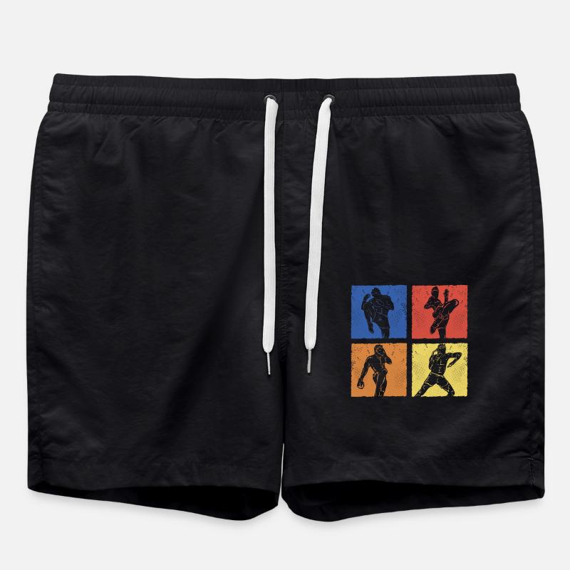 Muay Thai - Swim Trunks - black