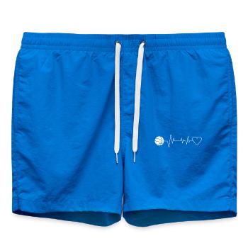 Basketball Gift Player Heart Rate - Swim Trunks - cobalt blue - Front