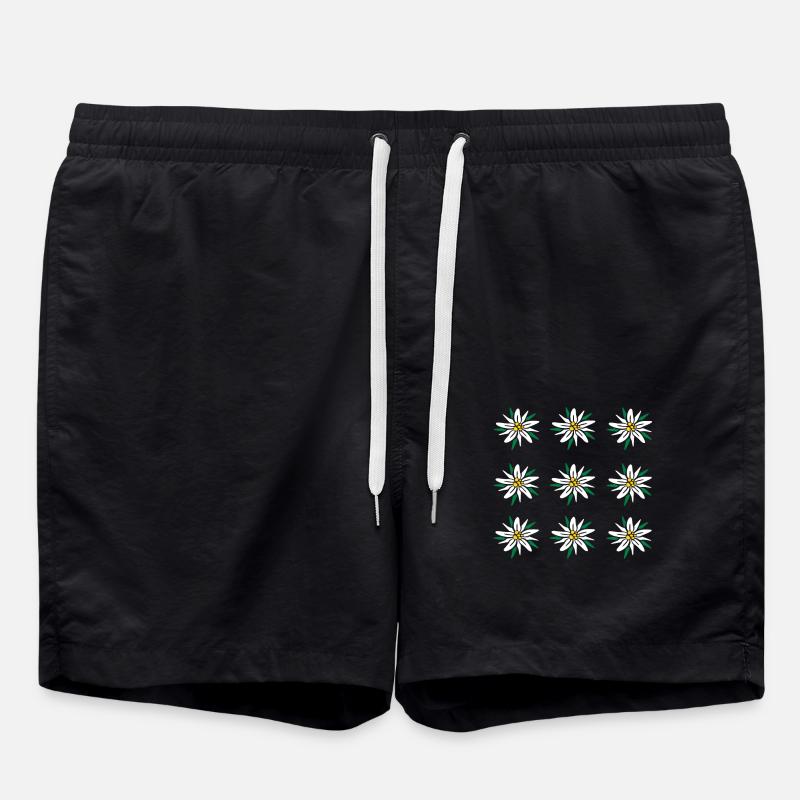 Edelweiss - Badeshorts - Schwarz