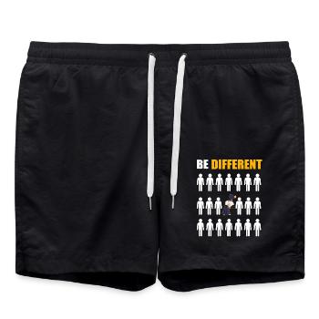 Be Different Aikido - Short de bain - noir - Devant - AI Model Male 185 light (185cm)