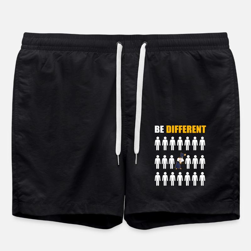 Sei anders Aikido - Badeshorts - Schwarz