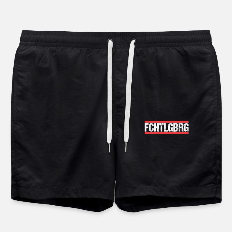 Fichtelgebirge - Badeshorts - Schwarz