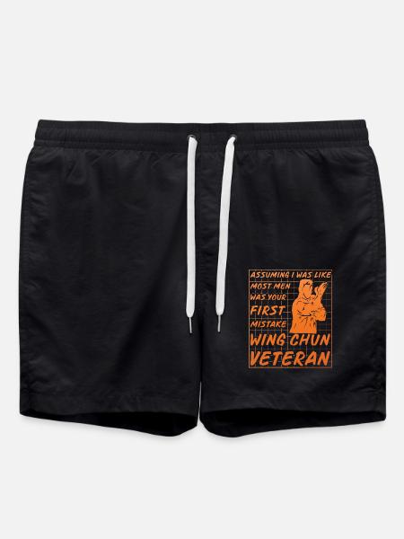 Wing Chun - Badeshorts - Schwarz