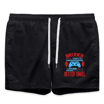 Bruder Level Complete Werdender Onkel Loading - Badeshorts - Schwarz - Vorne - AI Model Male 185 light (185cm)