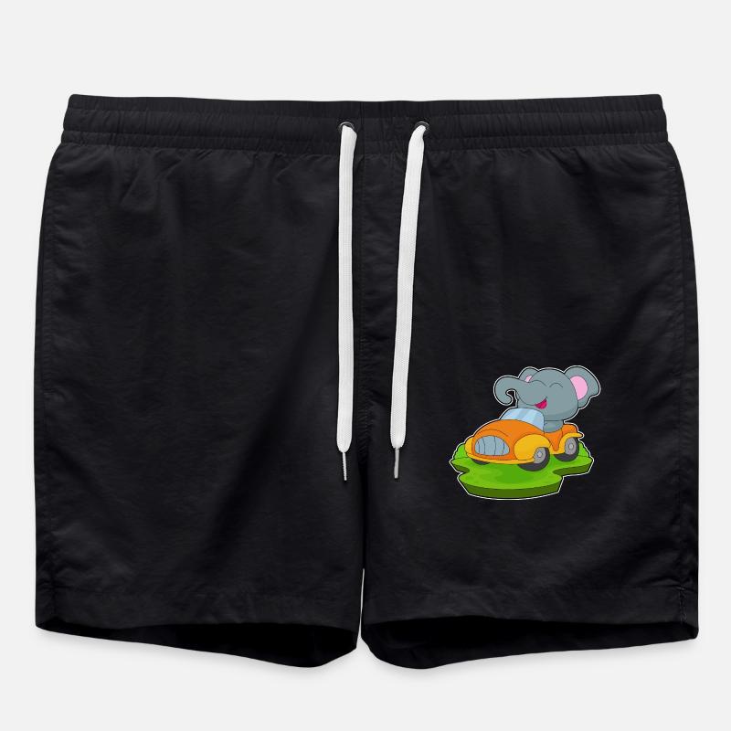Voiture d’éléphant - Short de bain - noir